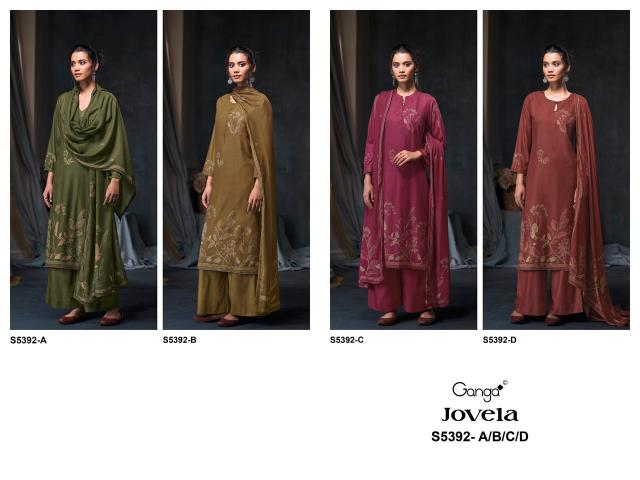 Ganga jovela 5392 branded dress materials wholesale in chennai